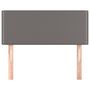 Voir la diapositive 3 : VIDAXL Tete de lit Gris 100x5x78/88 cm Similicuir
