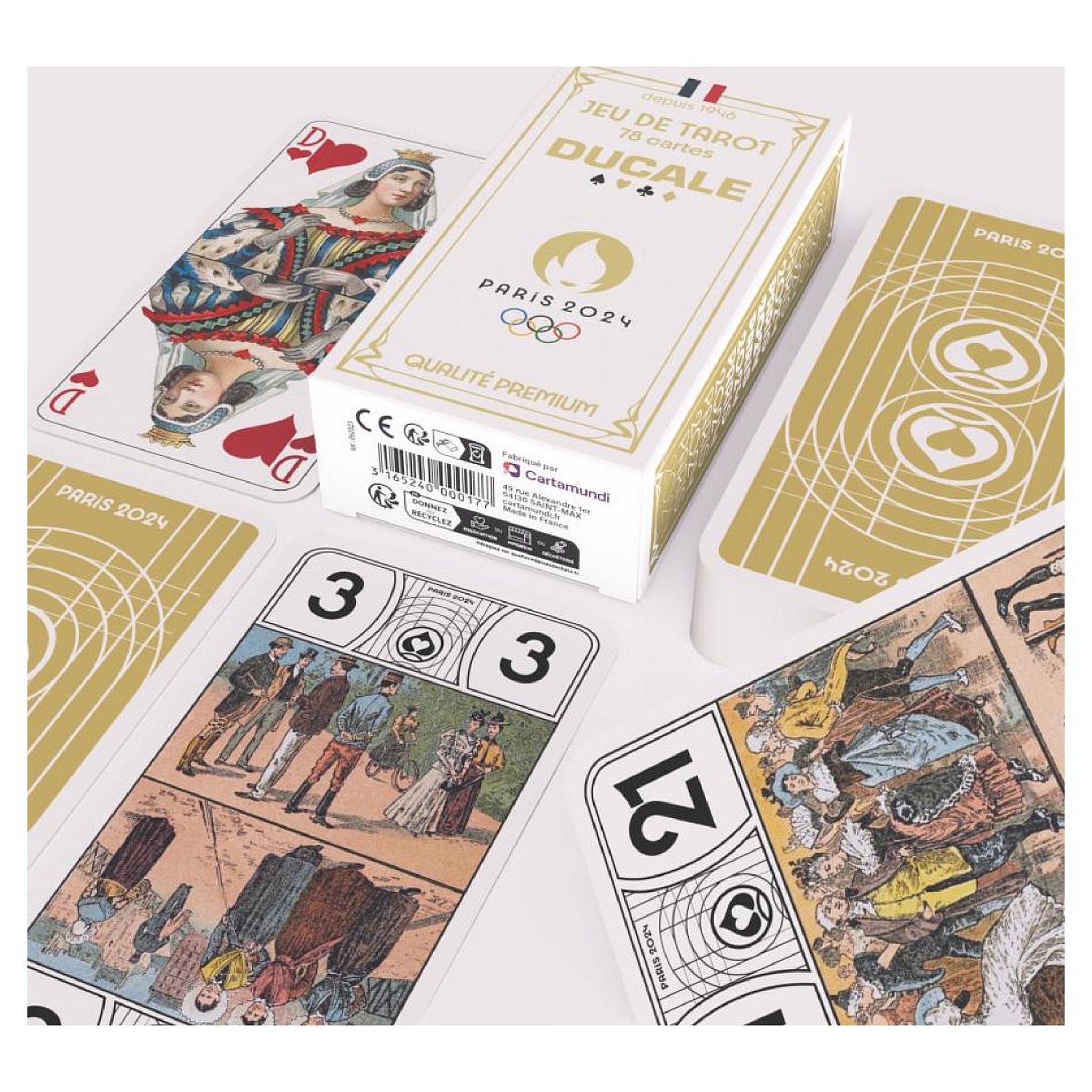 Voir la diapositive 6 : Cartamundi Jeu de Tarot jo paris 2024