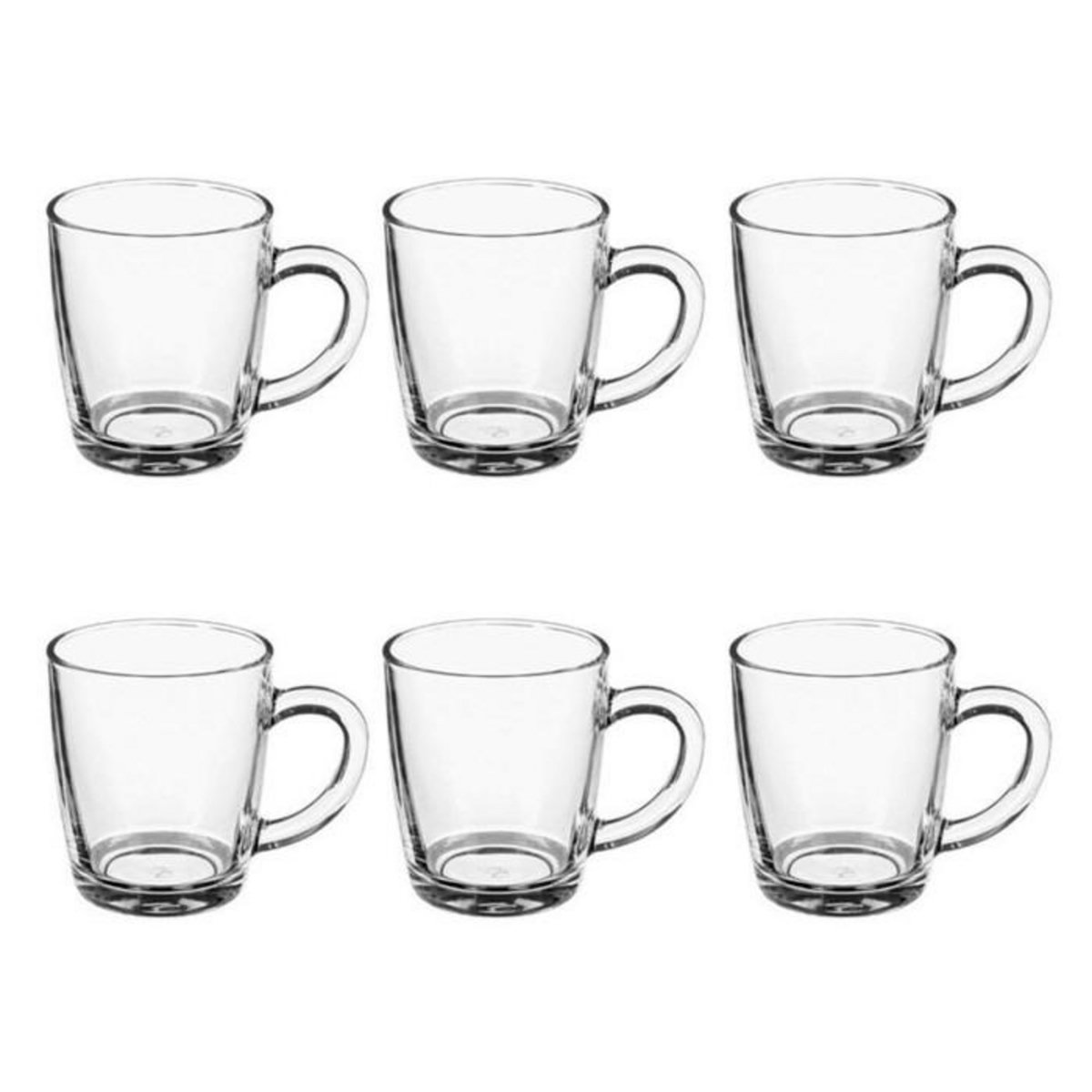 SECRET DE GOURMET Lot de 6 Mugs  Liam  34cl Transparent