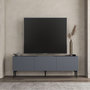 Voir la diapositive 2 : Habitat et Jardin Meuble TV en bois  Oscar  - 180 x 31 x 45 cm - Gris anthracite