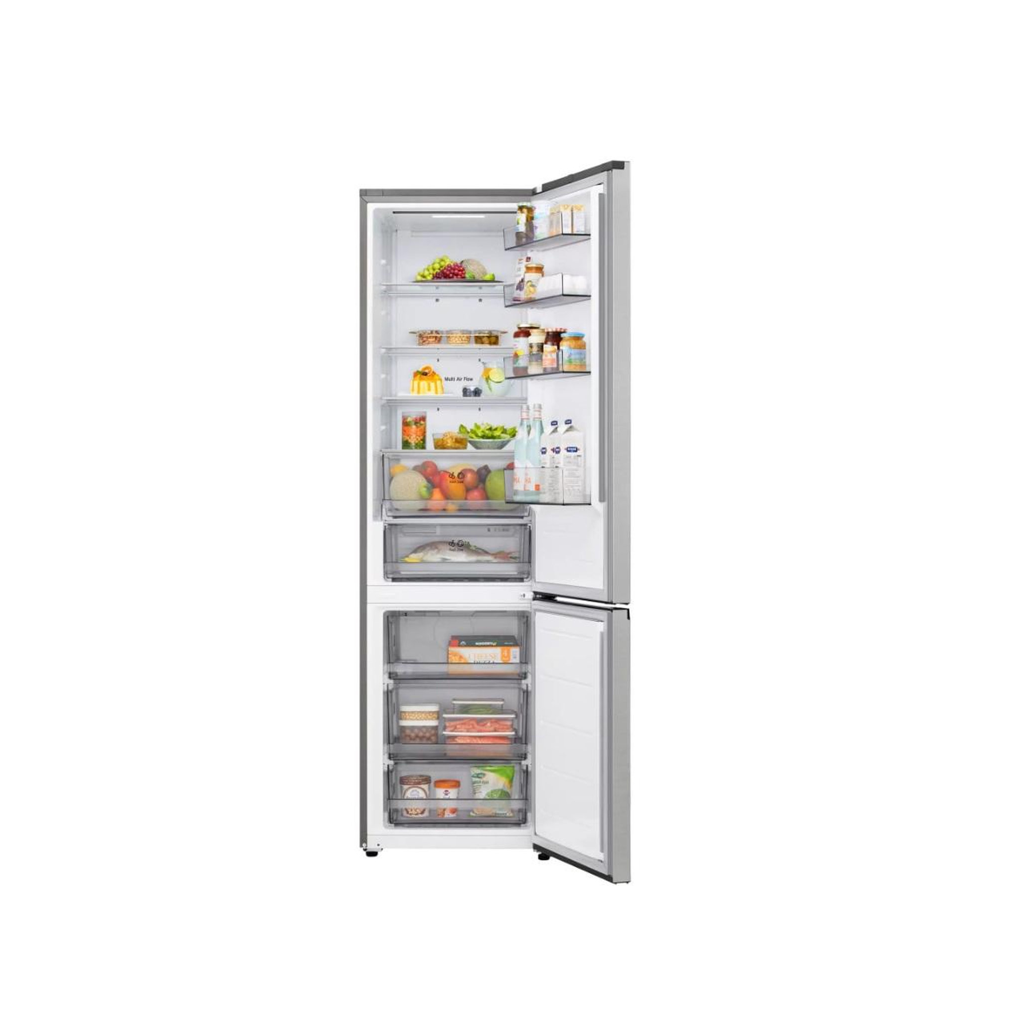 Voir la diapositive 3 : LG Réfrigérateur combiné 375l 60cm ventilé inox - GBBSJ20DPY