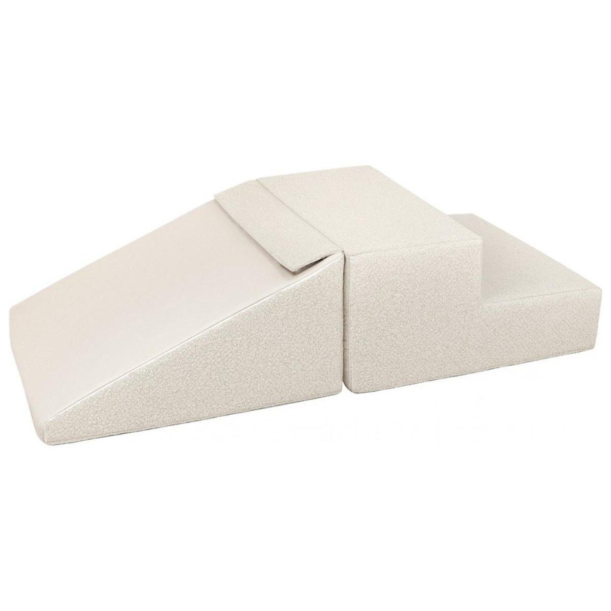 VELINDA Ensemble mini-toboggan (2 grands blocs de mousse) — cappuccino
