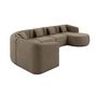 Voir la diapositive 4 : LISA DESIGN Ikare - canapé modulable d'angle droit - 6 places - en tissu