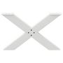 Voir la diapositive 5 : VIDAXL Pieds de table basse forme de X 2 pcs blanc 70x(42-43) cm acier