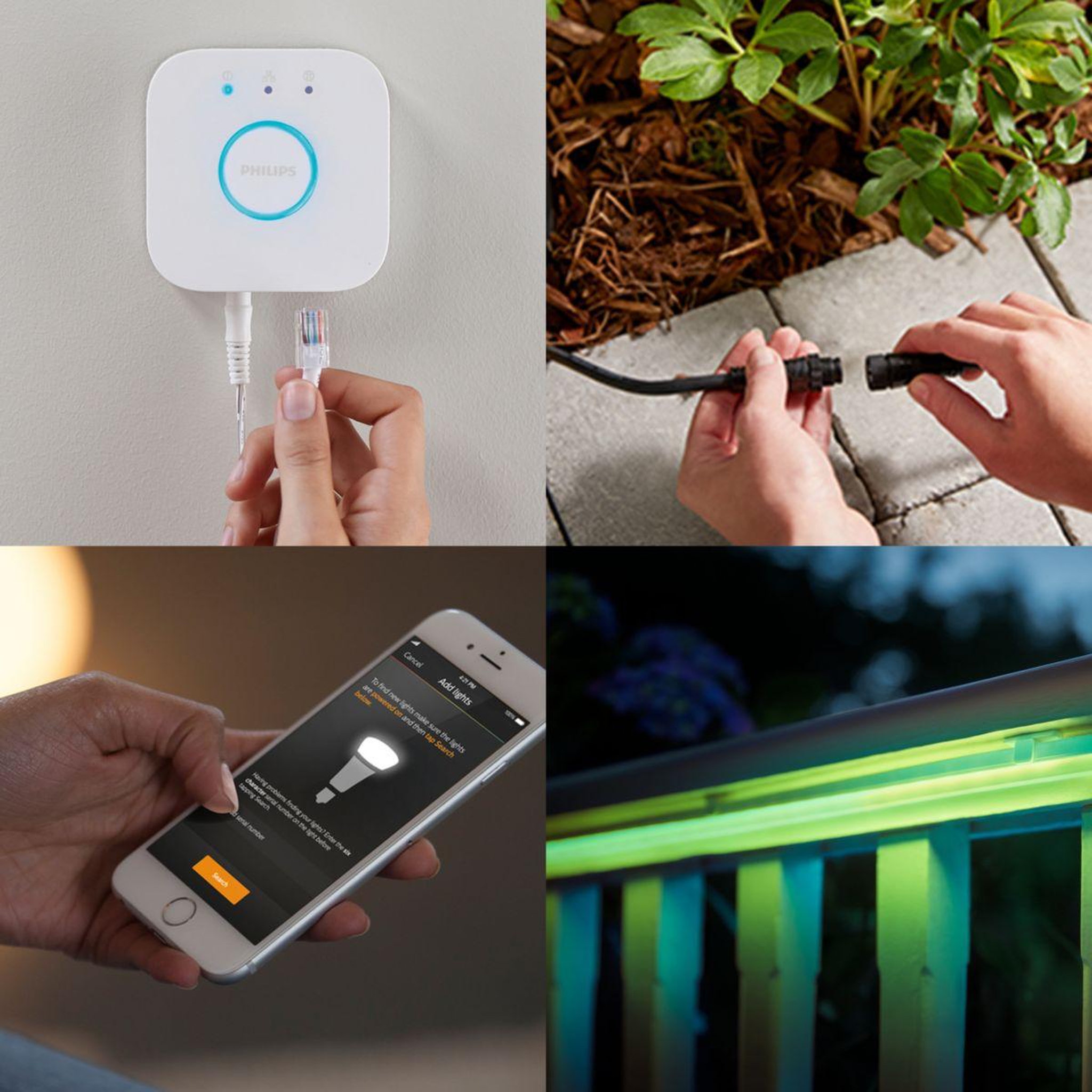 Voir la diapositive 5 : Philips Ruban LED HUE W&C Lightstrip 2m Ext