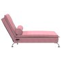 Voir la diapositive 5 : VIDAXL Chaise longue de massage avec traversin rose velours