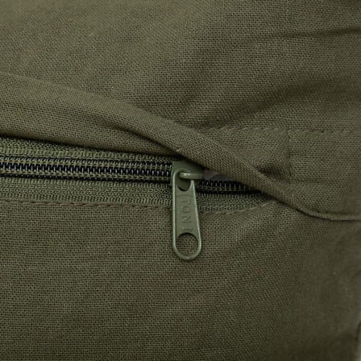 ATMOSPHERA Coussin Déco Matelassé  Family Corner  45x45cm Kaki