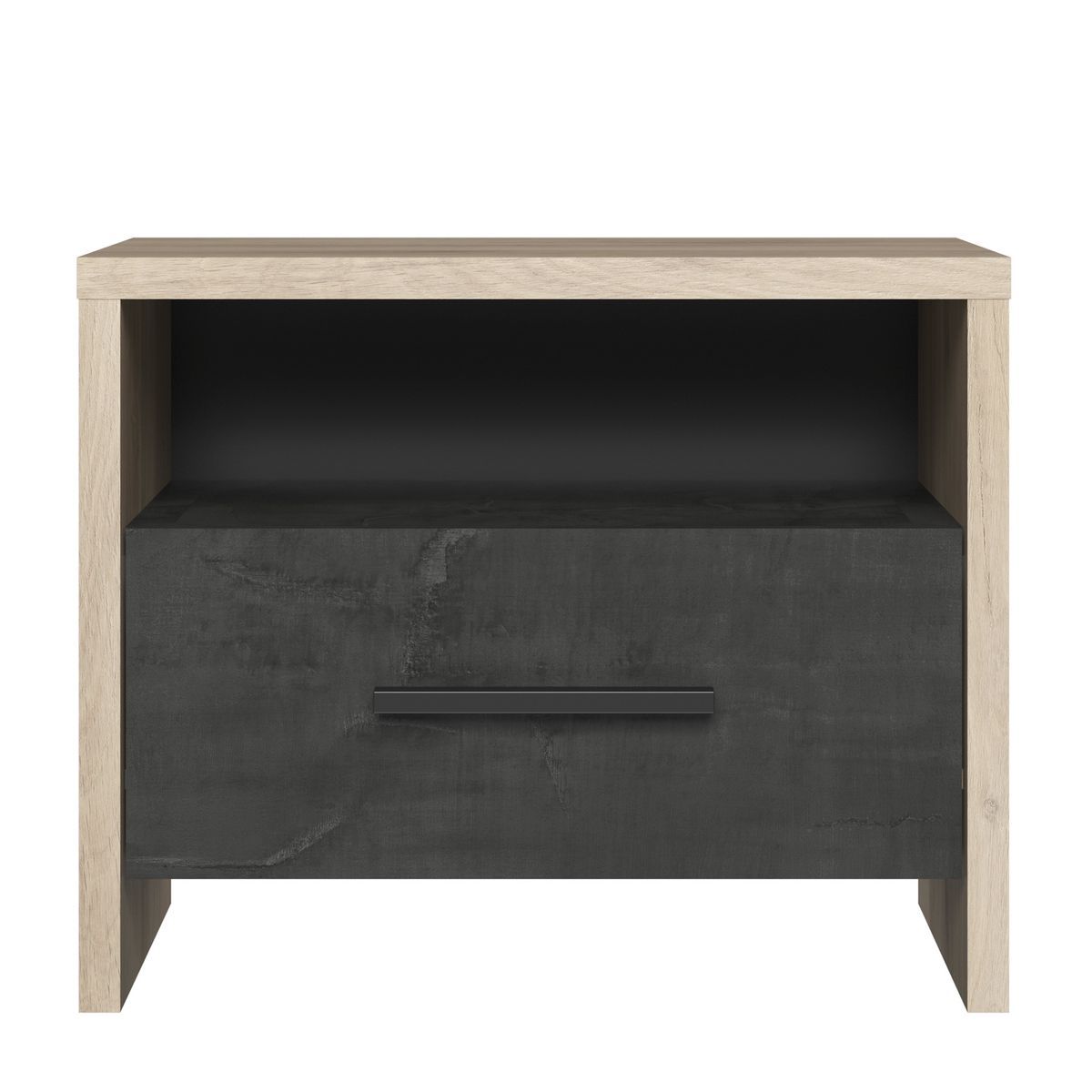 Chevet 1 tiroir 1 niche L49,6 x P36,3 x H40 cm KANSAS