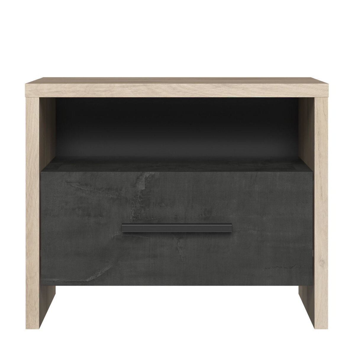 Chevet 1 tiroir 1 niche L49,6 x P36,3 x H40 cm KANSAS