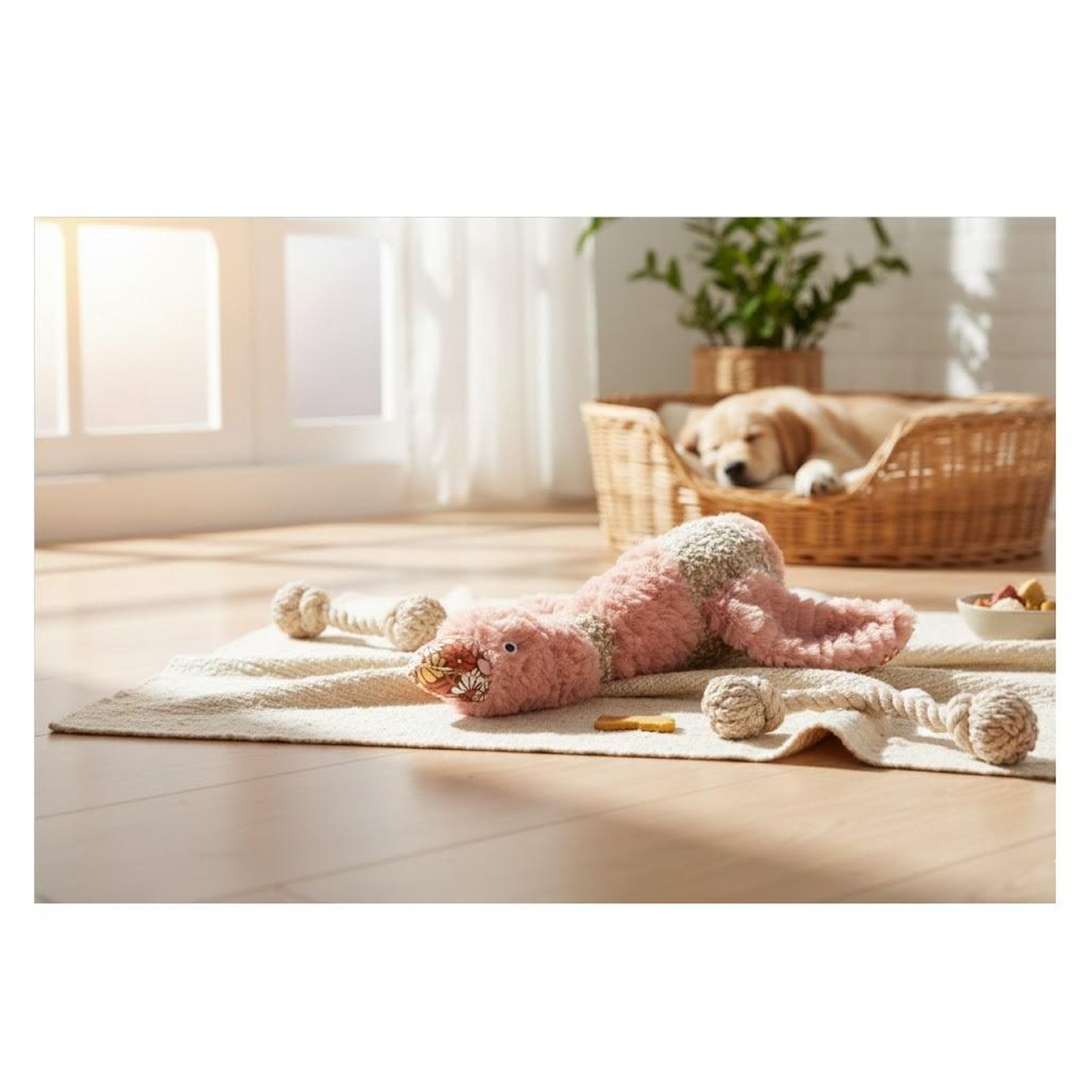 Voir la diapositive 4 : Eden Jeu sonore pour chien rosette le canard en peluche