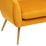 Voir la diapositive 2 : ATMOSPHERA Canapé 2 Places en Velours  Solaro  124cm Ocre