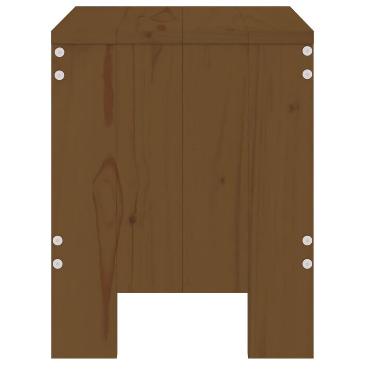 VIDAXL Tabourets de jardin lot de 2 marron miel 40x36x45 cm pin massif