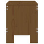 Voir la diapositive 5 : VIDAXL Tabourets de jardin lot de 2 marron miel 40x36x45 cm pin massif