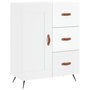 Voir la diapositive 2 : VIDAXL Buffet Blanc brillant 69,5x34x90 cm Bois d'ingenierie