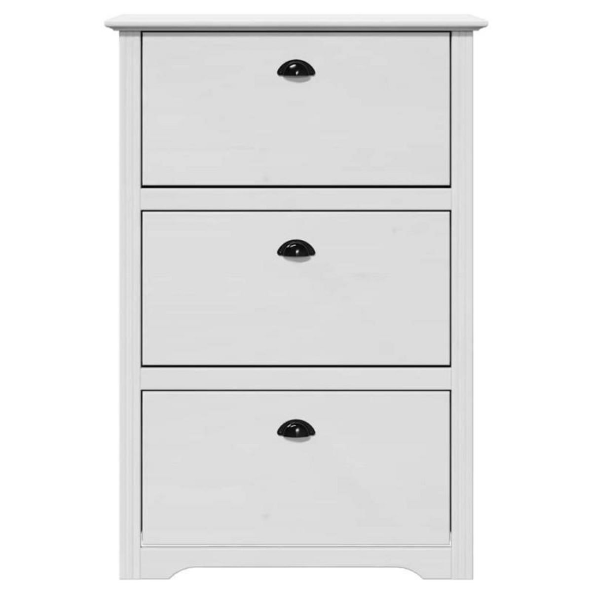 VIDAXL Étagère à chaussures BODO blanc 80x35x118 cm