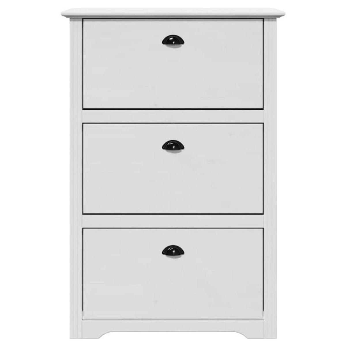 VIDAXL Étagère à chaussures BODO blanc 80x35x118 cm