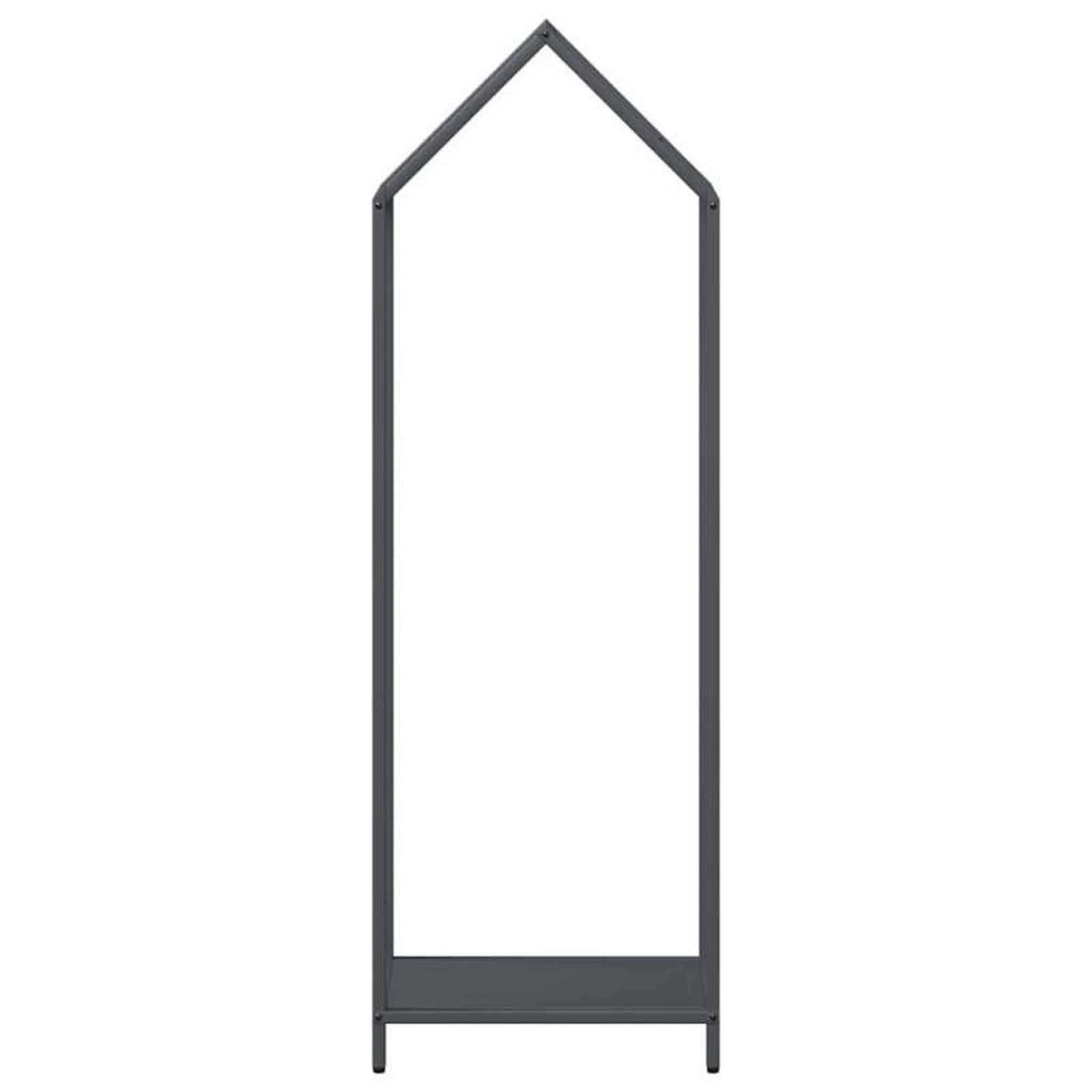 Voir la diapositive 5 : VIDAXL Portant de bois chauffage anthracite 40x25x120 cm