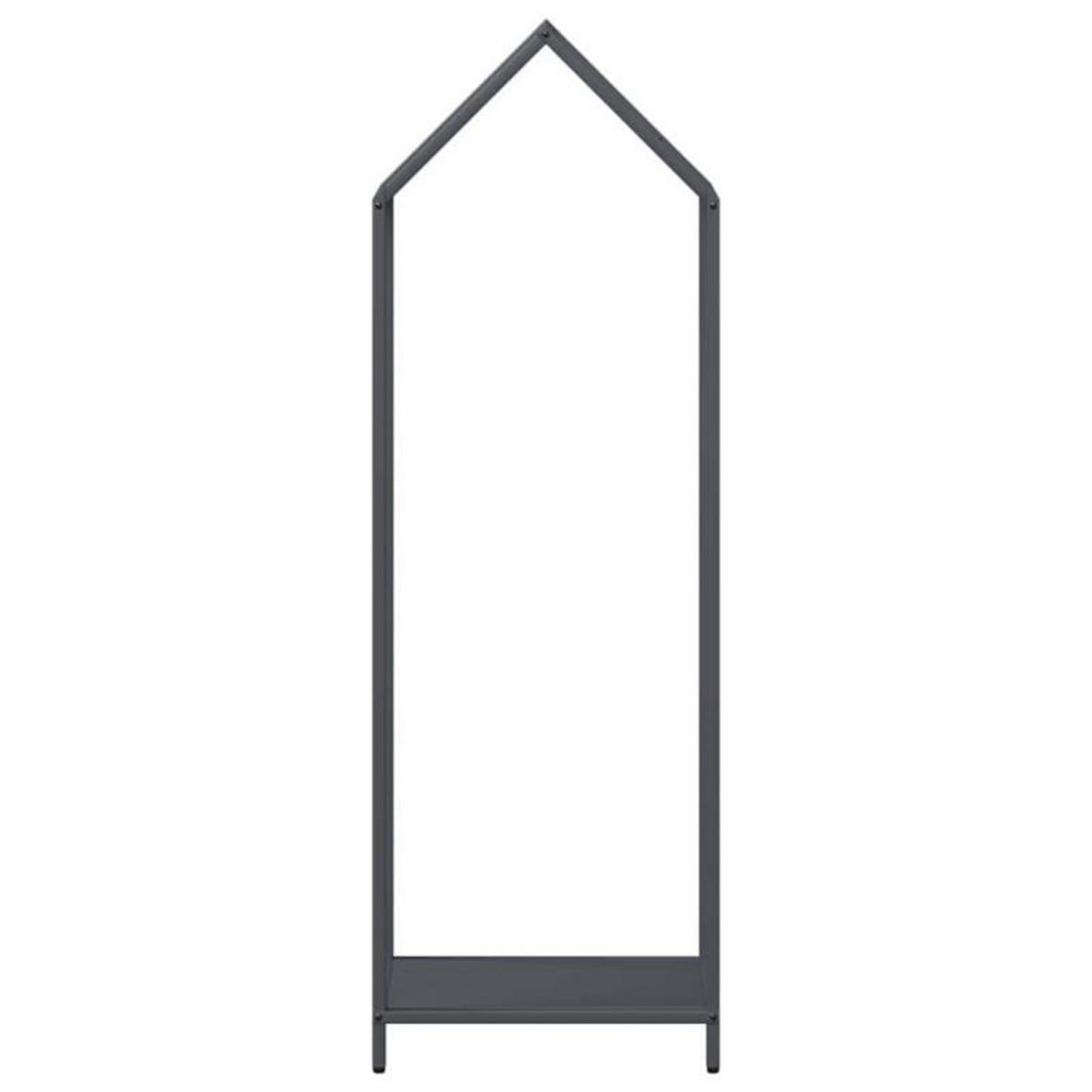 VIDAXL Portant de bois chauffage anthracite 40x25x120 cm