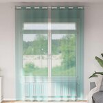 VIDAXL Rideaux en voile avec œillets 2 pcs turquoise