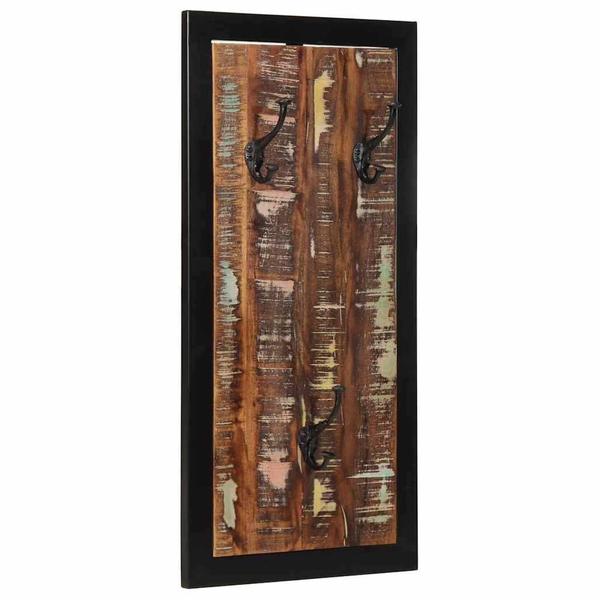 VIDAXL Porte-manteau multicolore 40x2x80 cm bois massif recuperation