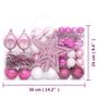 Voir la diapositive 6 : VIDAXL Ensemble de boules de Noël 108 pcs Blanc et rose