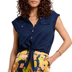 MORGAN Blouse Marine Femme Morgan DAROD. Coloris disponibles : Bleu