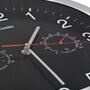 Voir la diapositive 4 : VIDAXL Horloge murale a quartz Hygrometre et thermometre 30 cm Noir