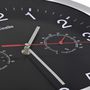 Voir la diapositive 4 : VIDAXL Horloge murale a quartz Hygrometre et thermometre 30 cm Noir