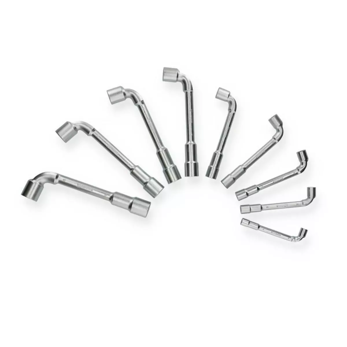 Shiny Hanger Jeu de 9 clés à pipe débouchées 6 x 12 pans de 8 à 19 mm HANGER 213090