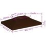 Voir la diapositive 6 : VIDAXL Toile superieure double de belvedere 310 g/m^2 4x3 m Marron