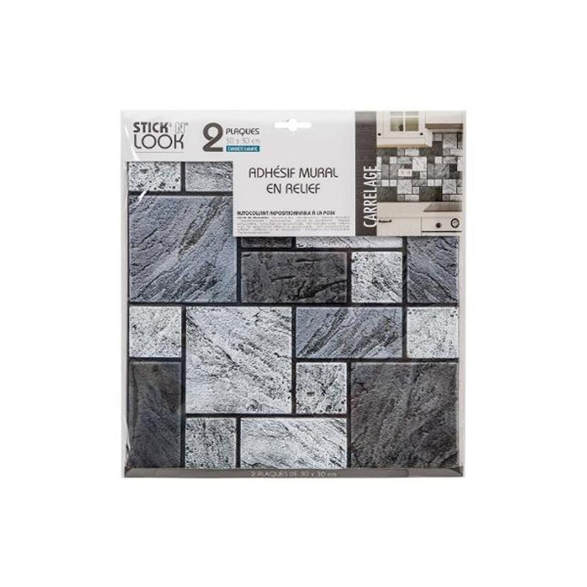 ATMOSPHERA 2 Stickers carrelage Mur - Noir