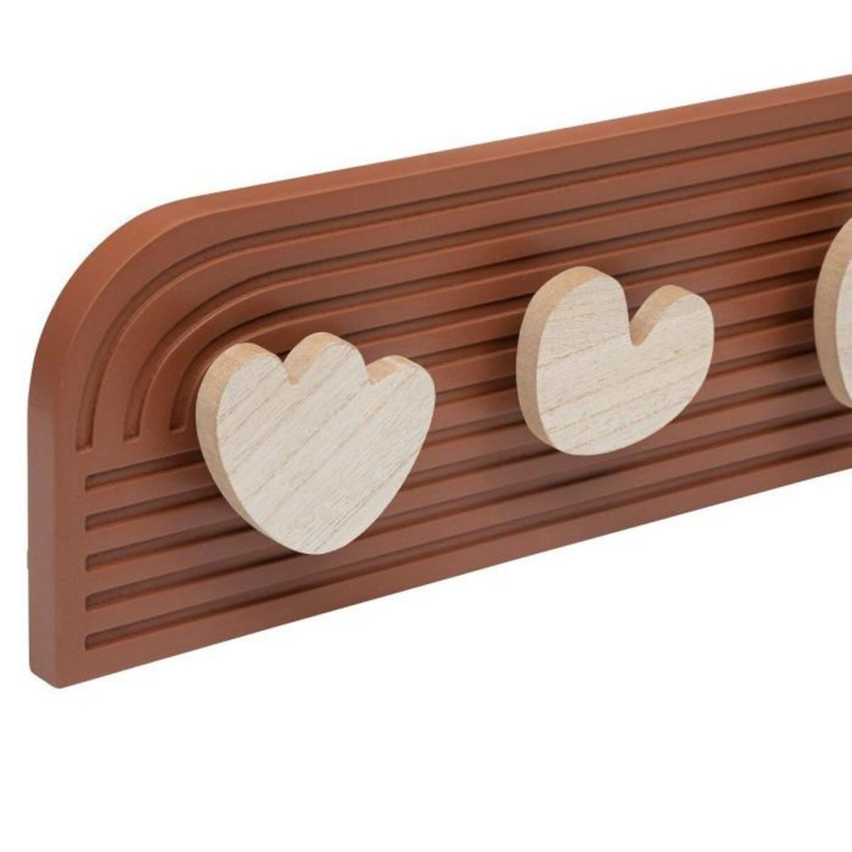 ATMOSPHERA Patère Murale 5 crochets  Marine  69cm Terracotta