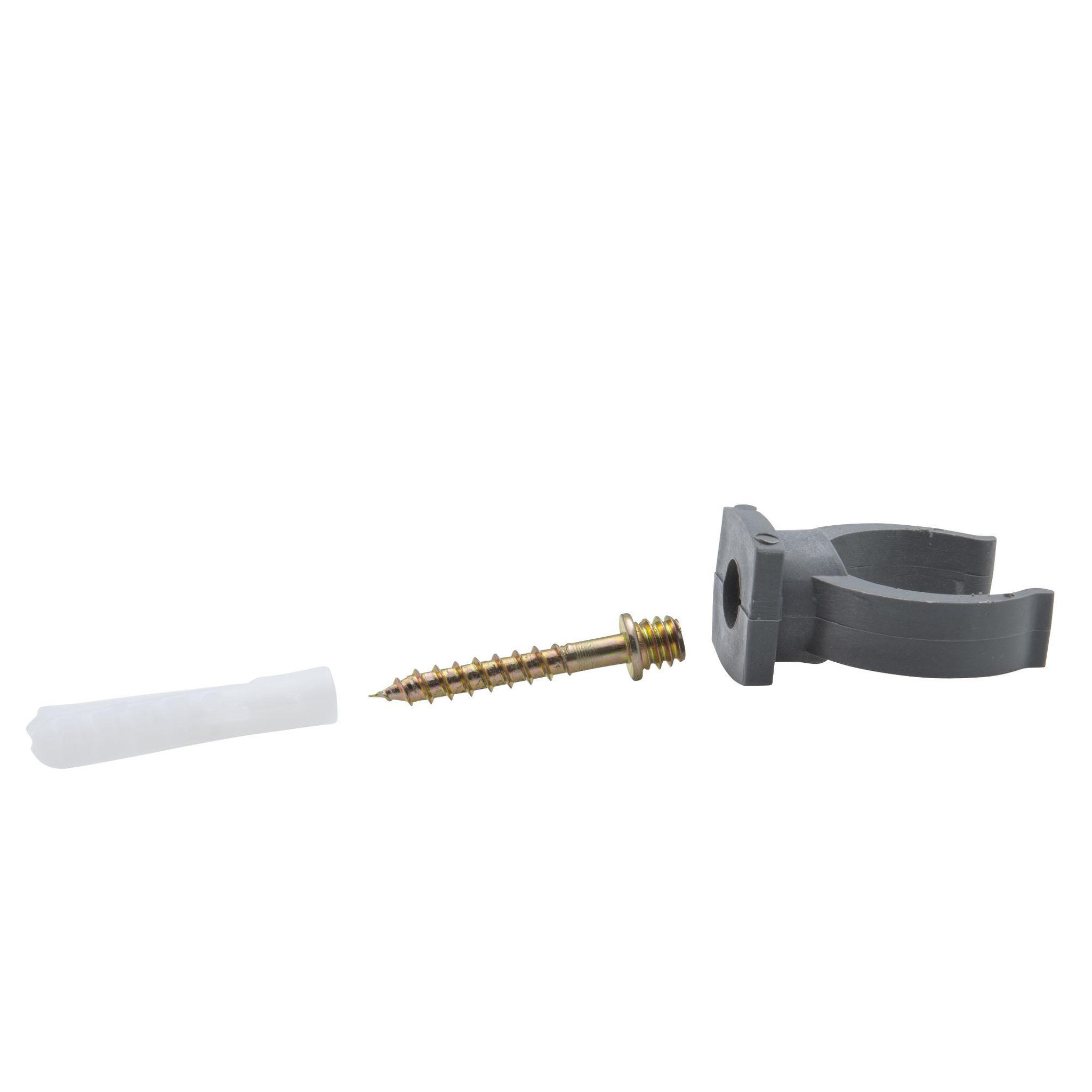 Voir la diapositive 3 : Jardibric Sachet de 4 colliers lyre avec vis ø32