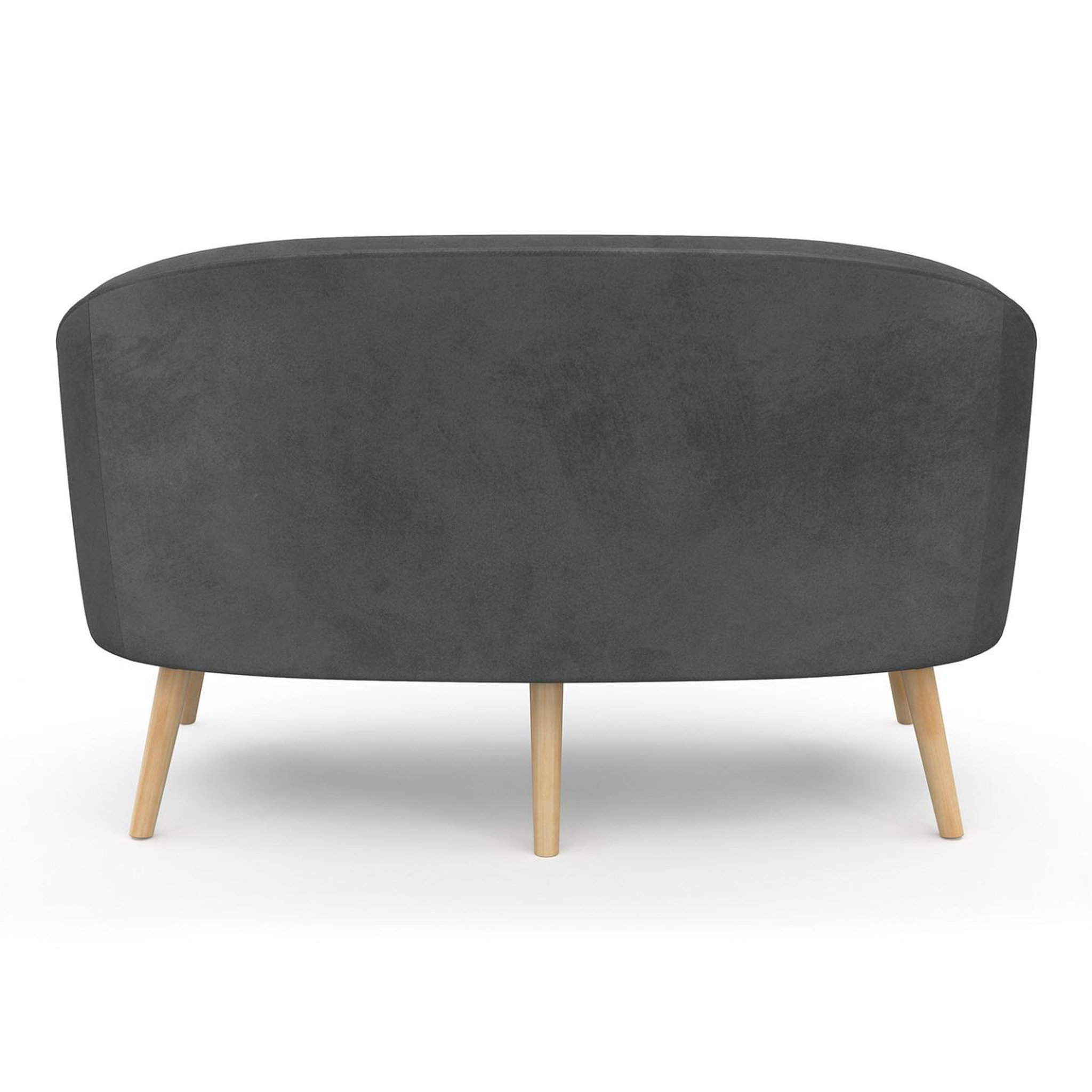 Voir la diapositive 4 : ID MARKET Canapé banquette sonia en velours gris