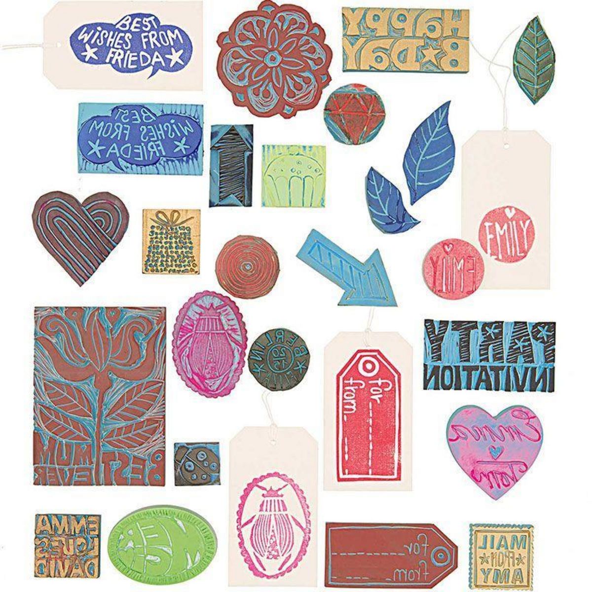 RICO DESIGN 6 couteaux à sculpter spécial tampon