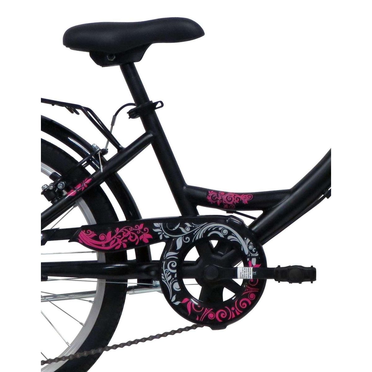 Vélo enfant (120/140 cm) / Modèle 20'' rigide fille   Olinda  de 115 à 140 cm - Fourche rigide - 6 vitesses - Dérailleur Shimano - Freins V-Brake - Equipé City