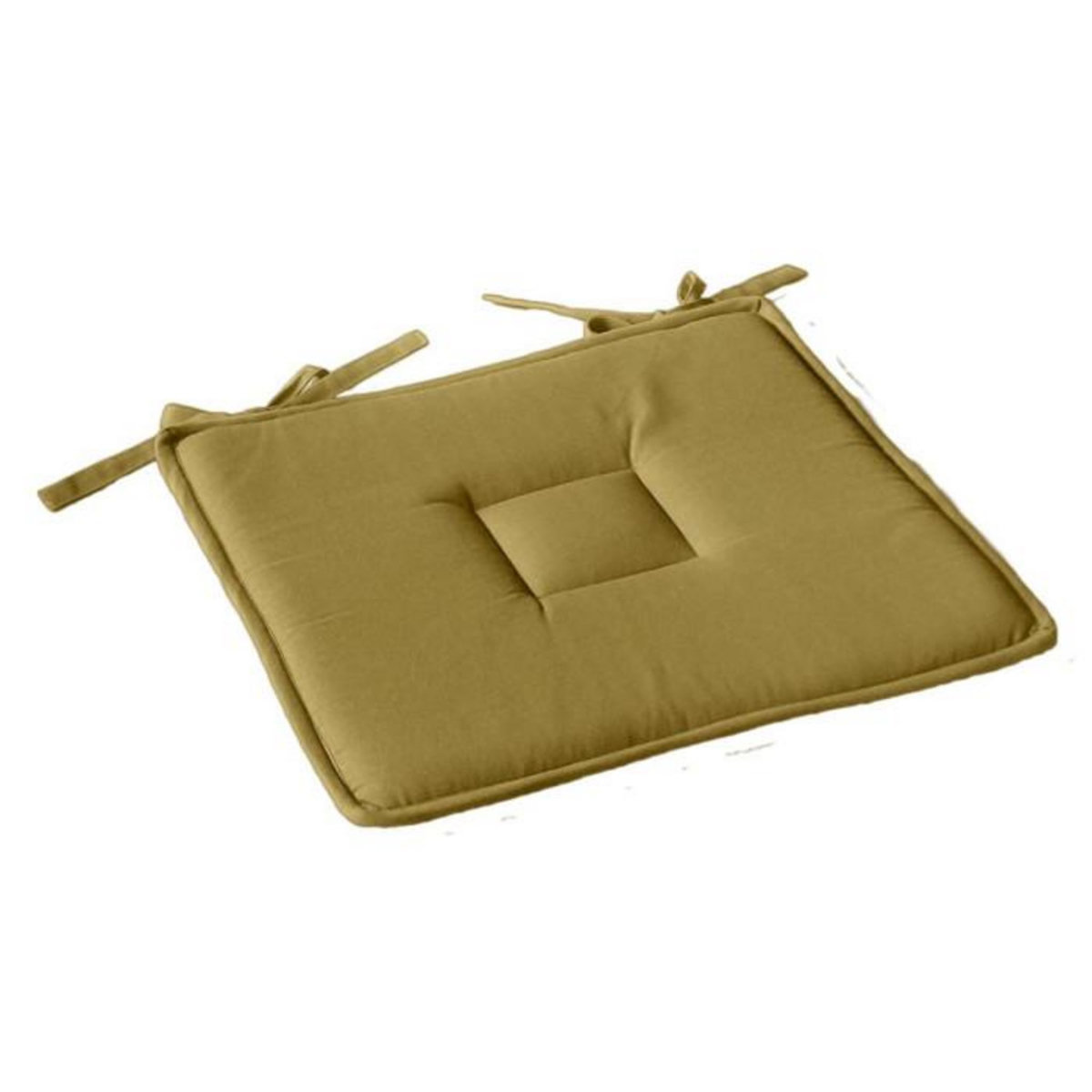 Paris Prix Galette de Chaise Uni  Panama  40x40cm Bronze