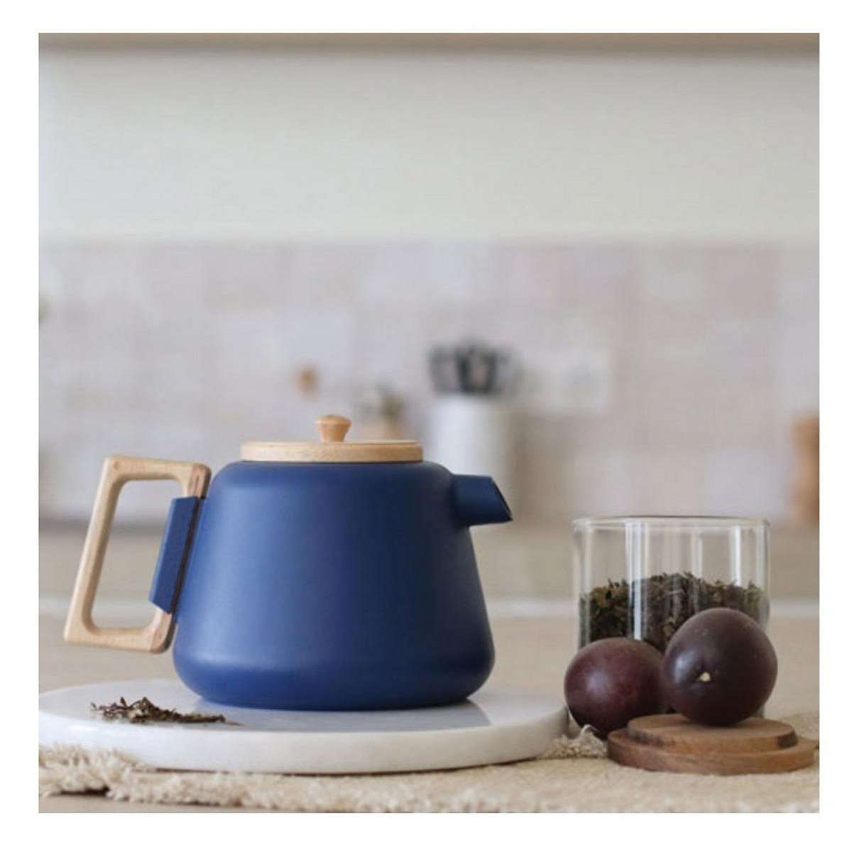 Ogo Théière en fonte 1l bleu - 7912177
