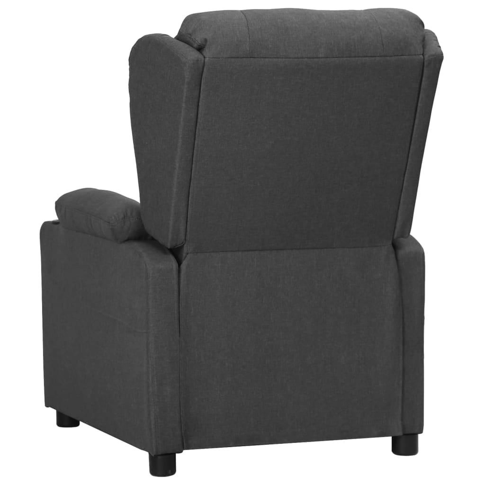 Voir la diapositive 3 : VIDAXL Fauteuil inclinable Gris fonce Tissu