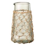 Paris Prix Carafe Design  Tricot  20cm Transparent & Naturel