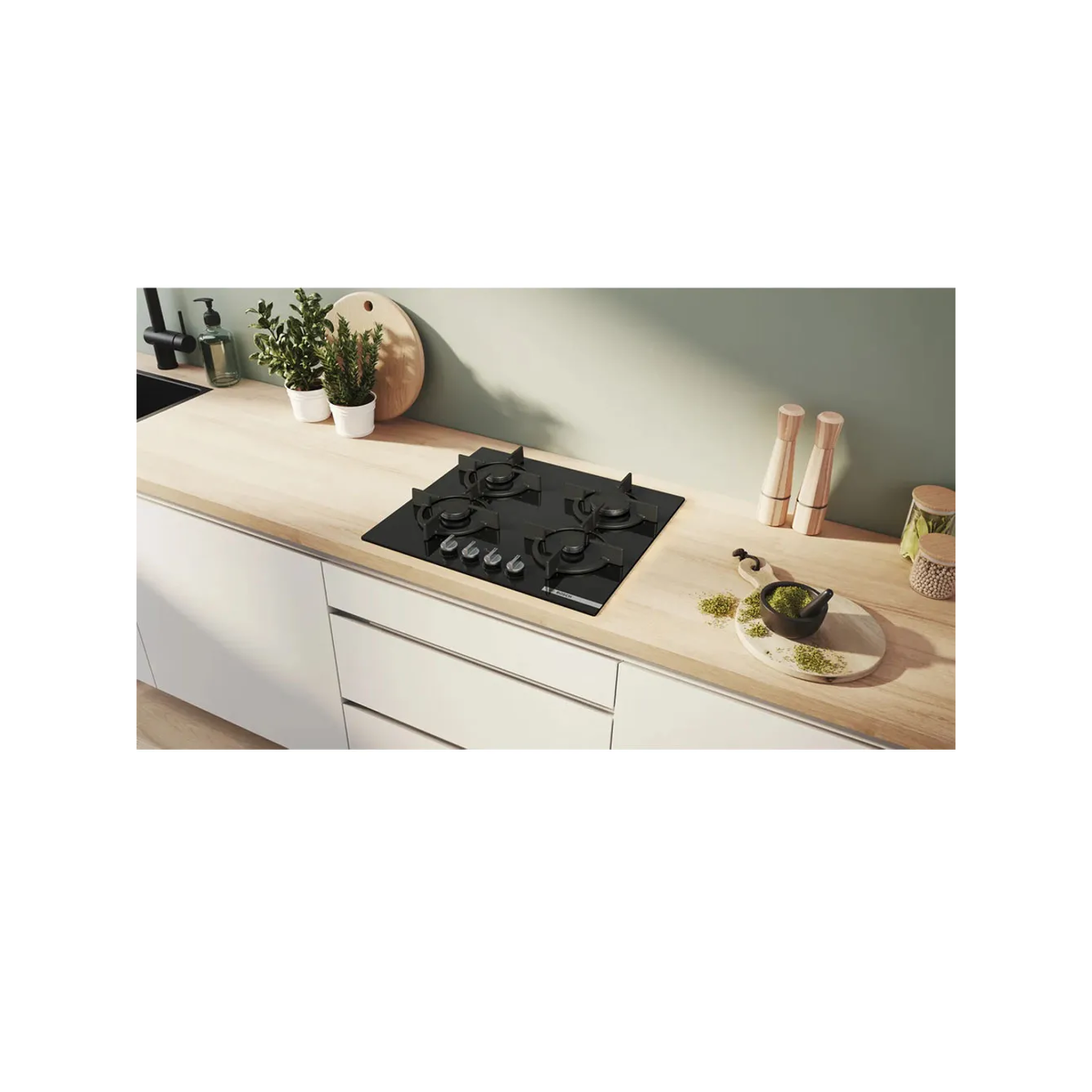 Voir la diapositive 4 : BOSCH Plaque de cuisson gaz ppp6a6i10 60cm 4 zones