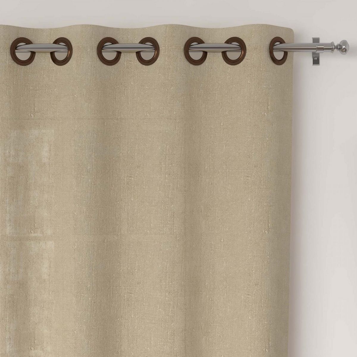 SOLEIL D'OCRE Voile à oeillets lin coton 135x250 cm LINO, par Soleil d'Ocre