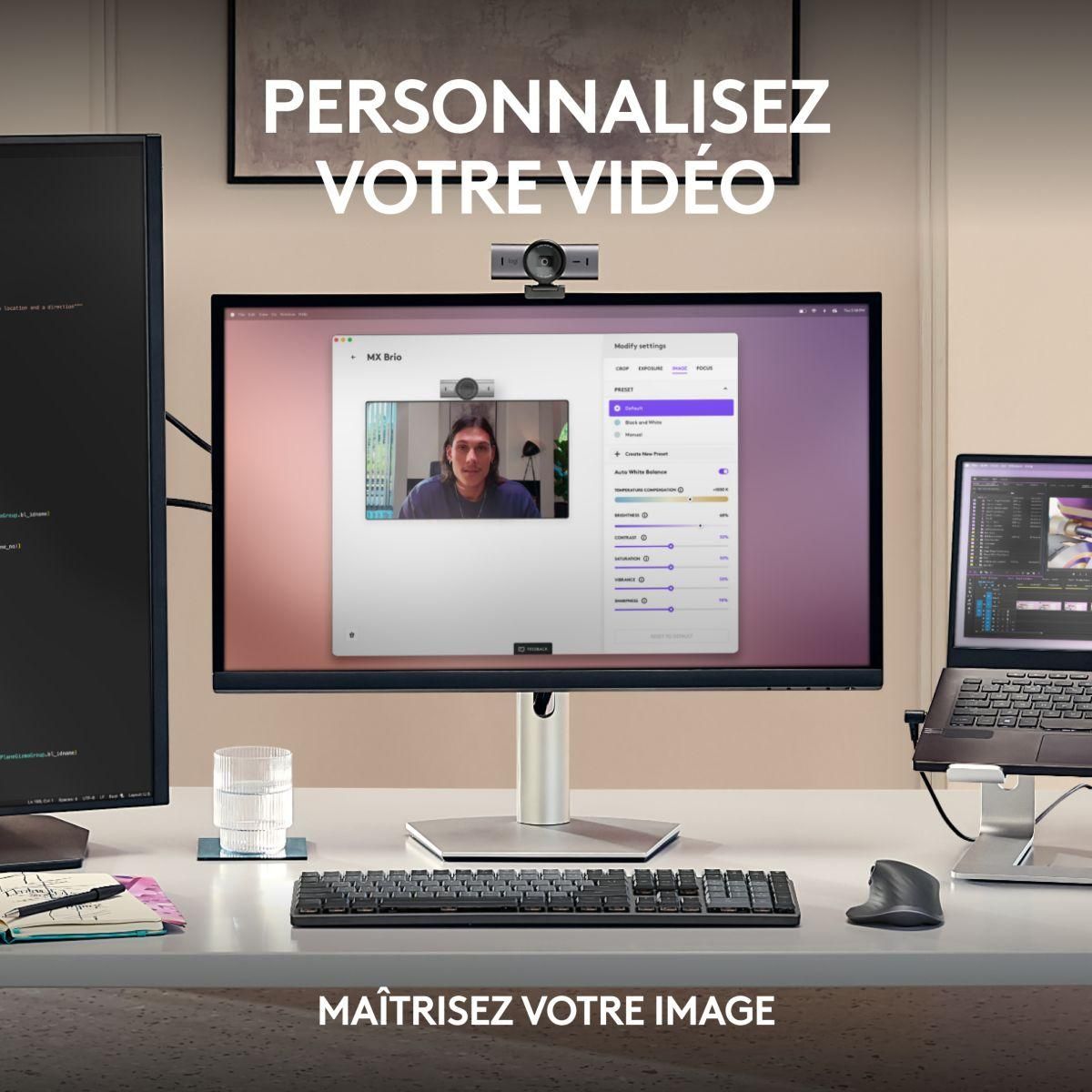 Logitech Webcam MX Brio Streaming 4K Graphite