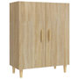 Voir la diapositive 2 : VIDAXL Buffet Chene sonoma 70x34x90 cm Bois d'ingenierie
