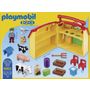 Voir la diapositive 2 : PLAYMOBIL 6962 - 1.2.3 - Ferme transportable avec animaux 