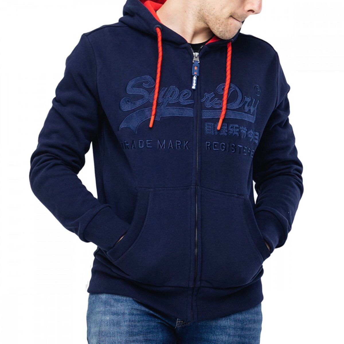 Sweat superdry online rouge