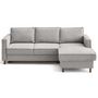 Voir la diapositive 4 : LISA DESIGN Jake - canapé d'angle droit 4 places convertible avec coffre en tissu velours relief