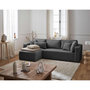 Voir la diapositive 5 : BEST MOBILIER Topaze - canapé d'angle réversible - 4 places - convertible avec coffre - en tissu