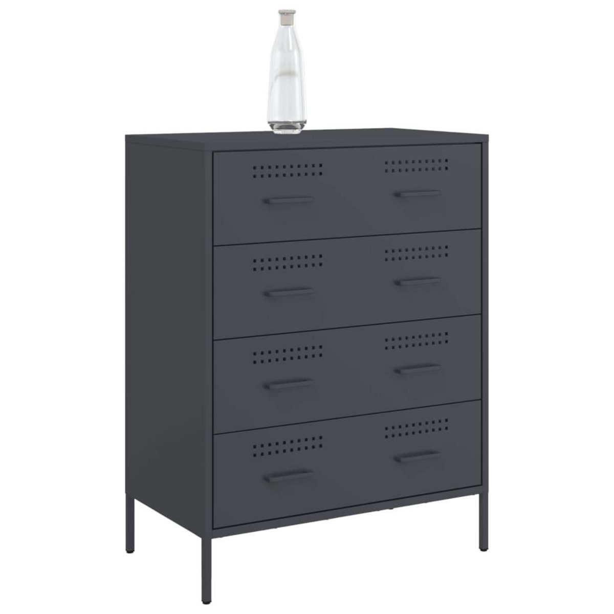 VIDAXL Buffet anthracite 68x39x89 cm acier