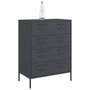 Voir la diapositive 4 : VIDAXL Buffet anthracite 68x39x89 cm acier